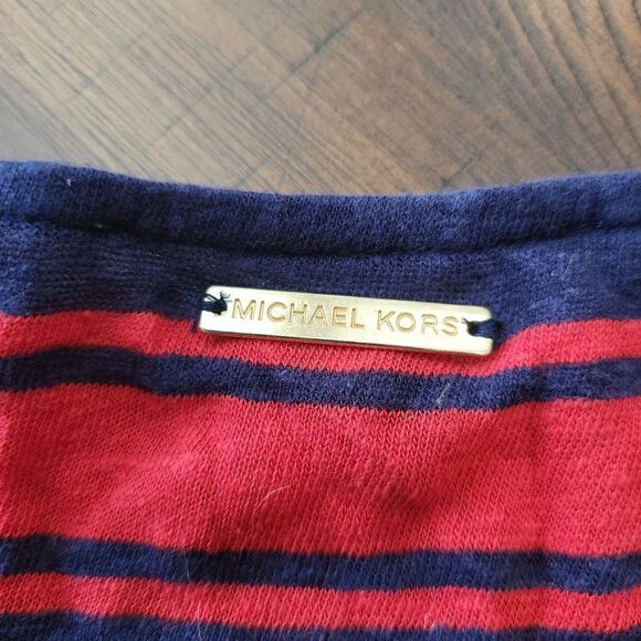 *Read Listing* Michael Kors Nautical Top XL Red and Blue - Picture 6 of 7